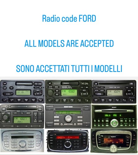 Code radio ford con - radio, avrai