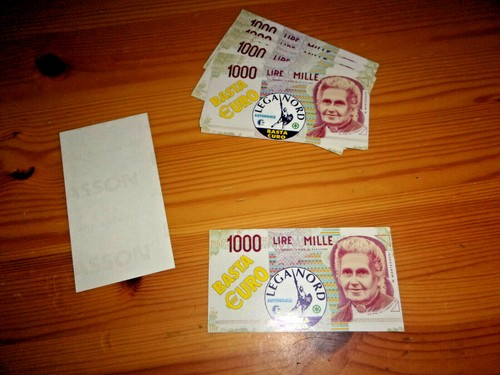Adesivo 1000 lire - 1000, mille